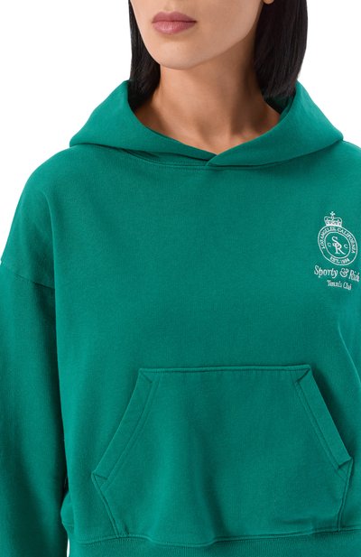 Хлопковое худи SPORTY AND RICH, арт. ST074621426GR03, фото 5