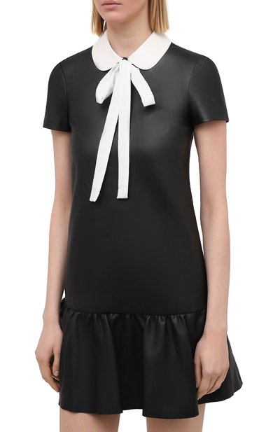 Кожаное платье REDVALENTINO, арт. VR3ND00Y/4ST, фото 3