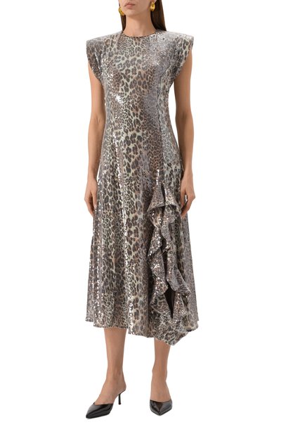 Платье с отделкой пайетками GANNI, арт. T4181/943, фото 3