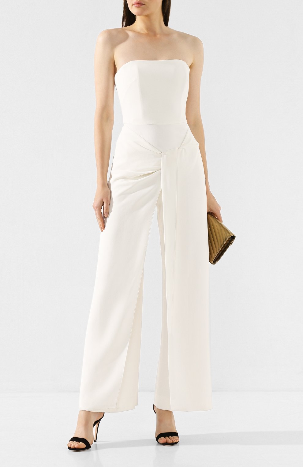 Комбинезон ROLAND MOURET белого цвета по цене 155000 руб., арт. PW19/S0666/F2241, фото 2 Комбинезон ROLAND MOURET, арт. PW19/S0666/F2241, фото 2