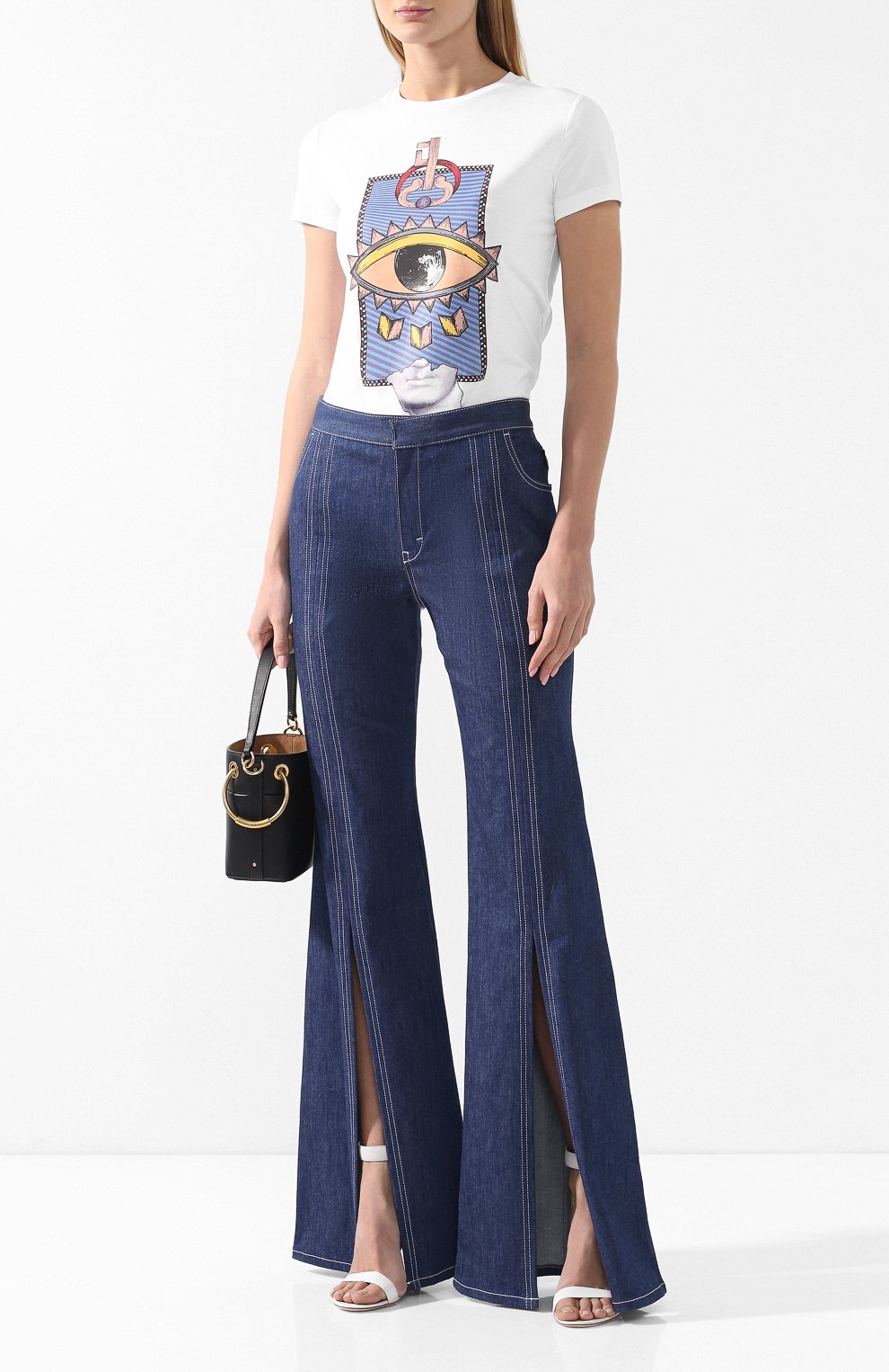 Хлопковая футболка ROBERTO CAVALLI, арт. IQT663/JD060, фото 2