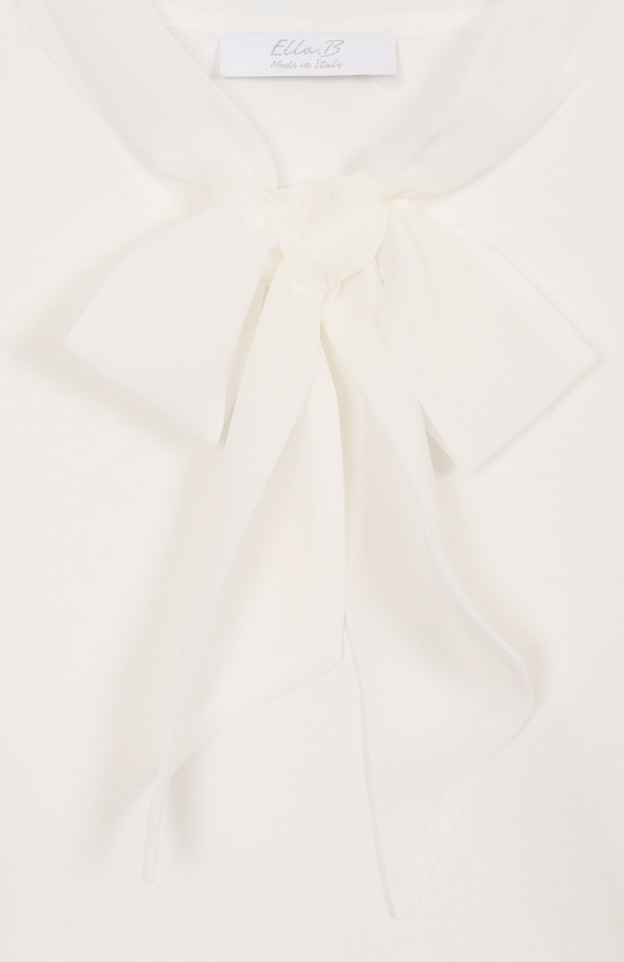 Хлопковая блузка ELLA.B кремового цвета по цене 16600 руб., арт. EBR2522/6A-8A, фото 3 Хлопковая блузка ELLA.B, арт. EBR2522/6A-8A, фото 3