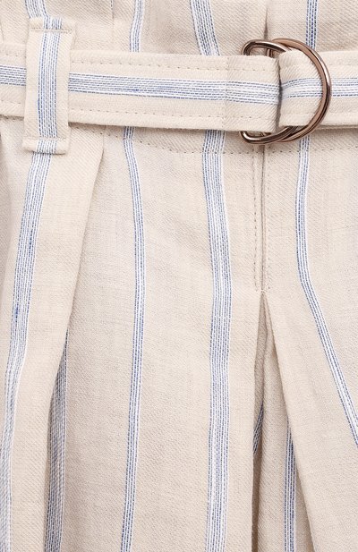 Шорты изо льна и хлопка BRUNELLO CUCINELLI, арт. BL156G077B, фото 3