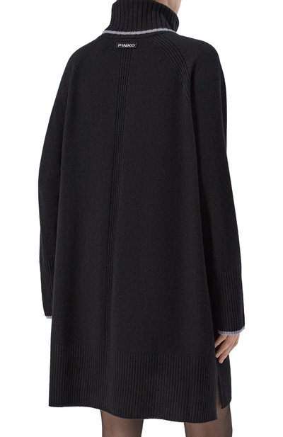 Платье из шерсти и кашемира PINKO черного цвета по цене 23950 руб., арт. 105449/A2Q9, фото 3 Платье из шерсти и кашемира PINKO, арт. 105449/A2Q9, фото 3