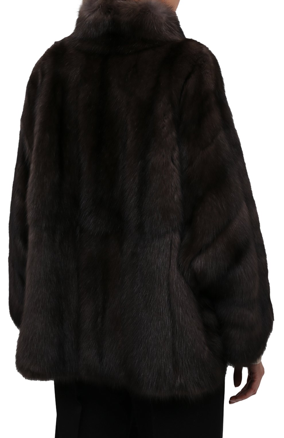 Шуба из меха соболя SIMONETTA RAVIZZA, арт. F01JA58Z1A/015, фото 4