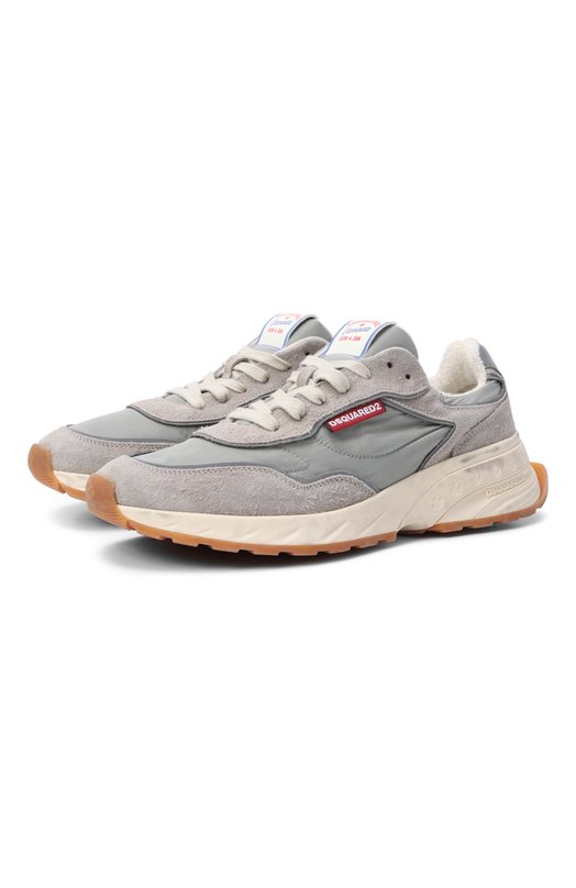 Комбинированные кроссовки Sprinter Dsquared2 SNM0401/23808695 Хаки SNM0401/23808695