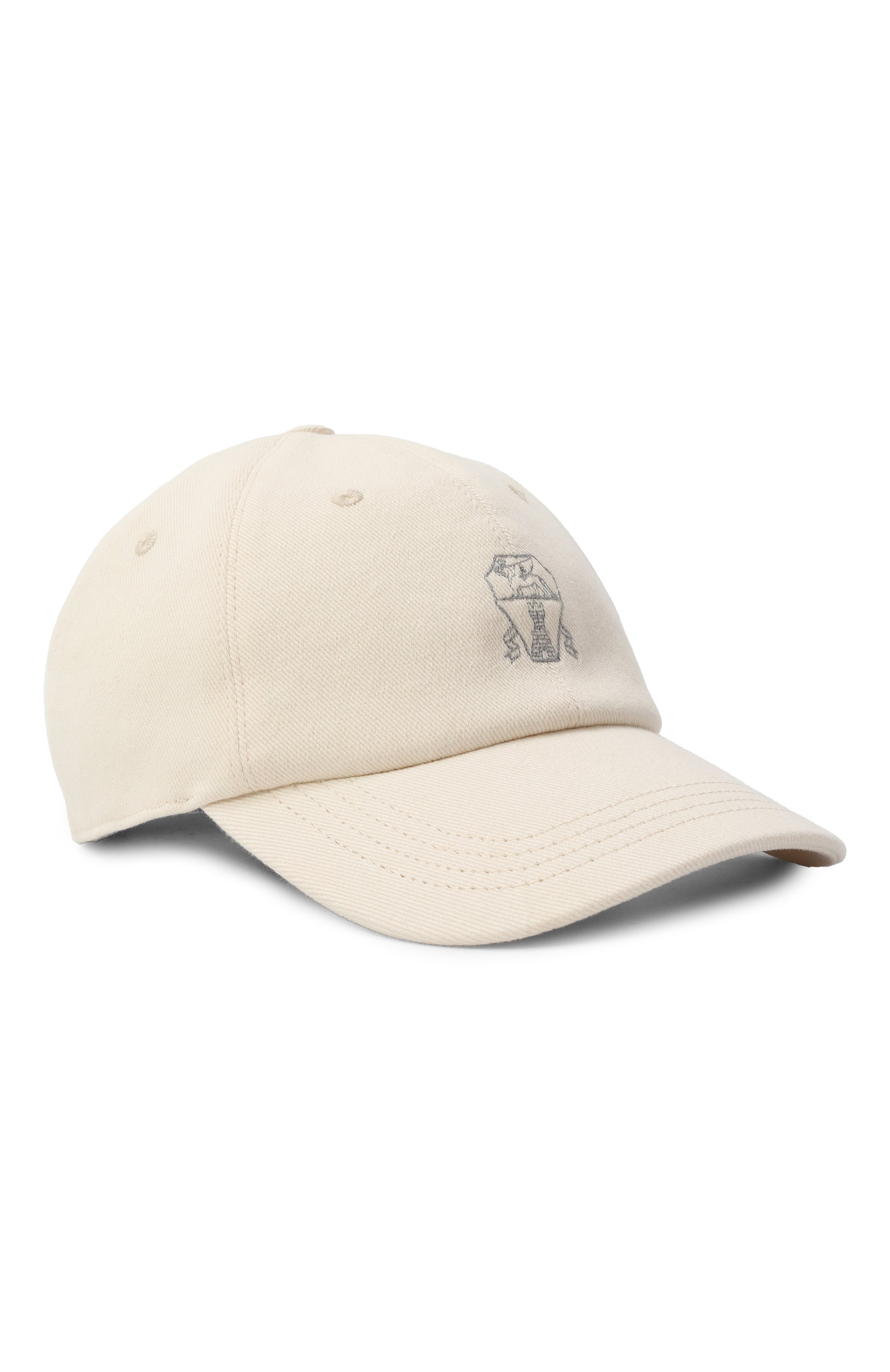 Хлопковая бейсболка BRUNELLO CUCINELLI кремового цвета по цене 23250 руб., арт. B277PW322C, фото 1 Хлопковая бейсболка BRUNELLO CUCINELLI, арт. B277PW322C, фото 1