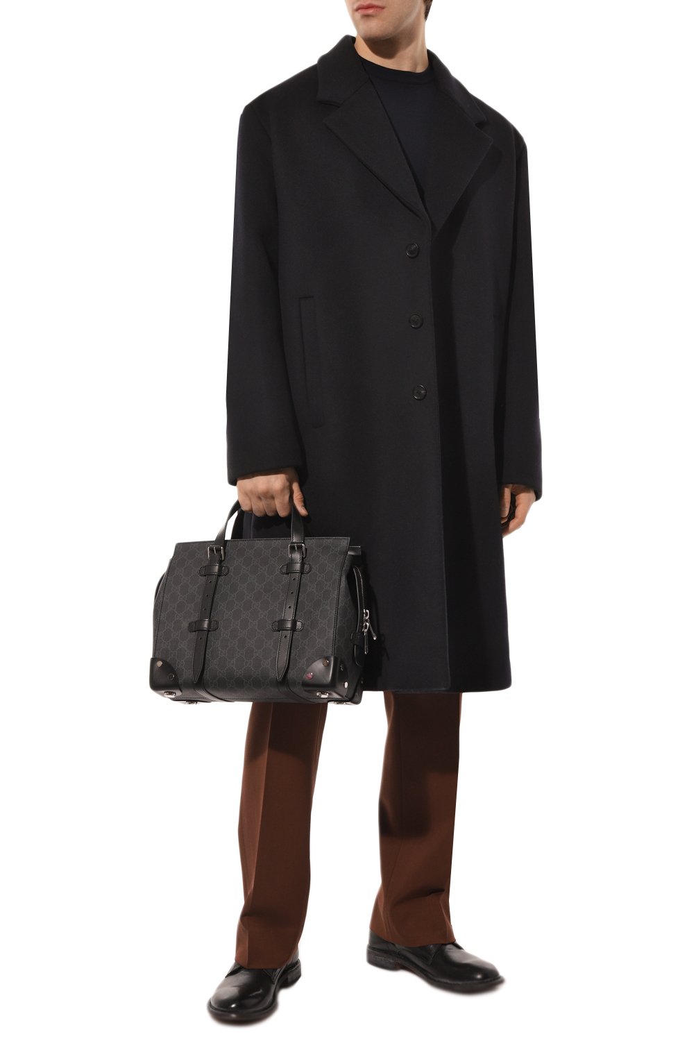 Сумка-тоут gg GUCCI черного цвета по цене 243360 руб., арт. 643814 HUHFN, фото 7 Сумка-тоут gg GUCCI, арт. 643814 HUHFN, фото 7