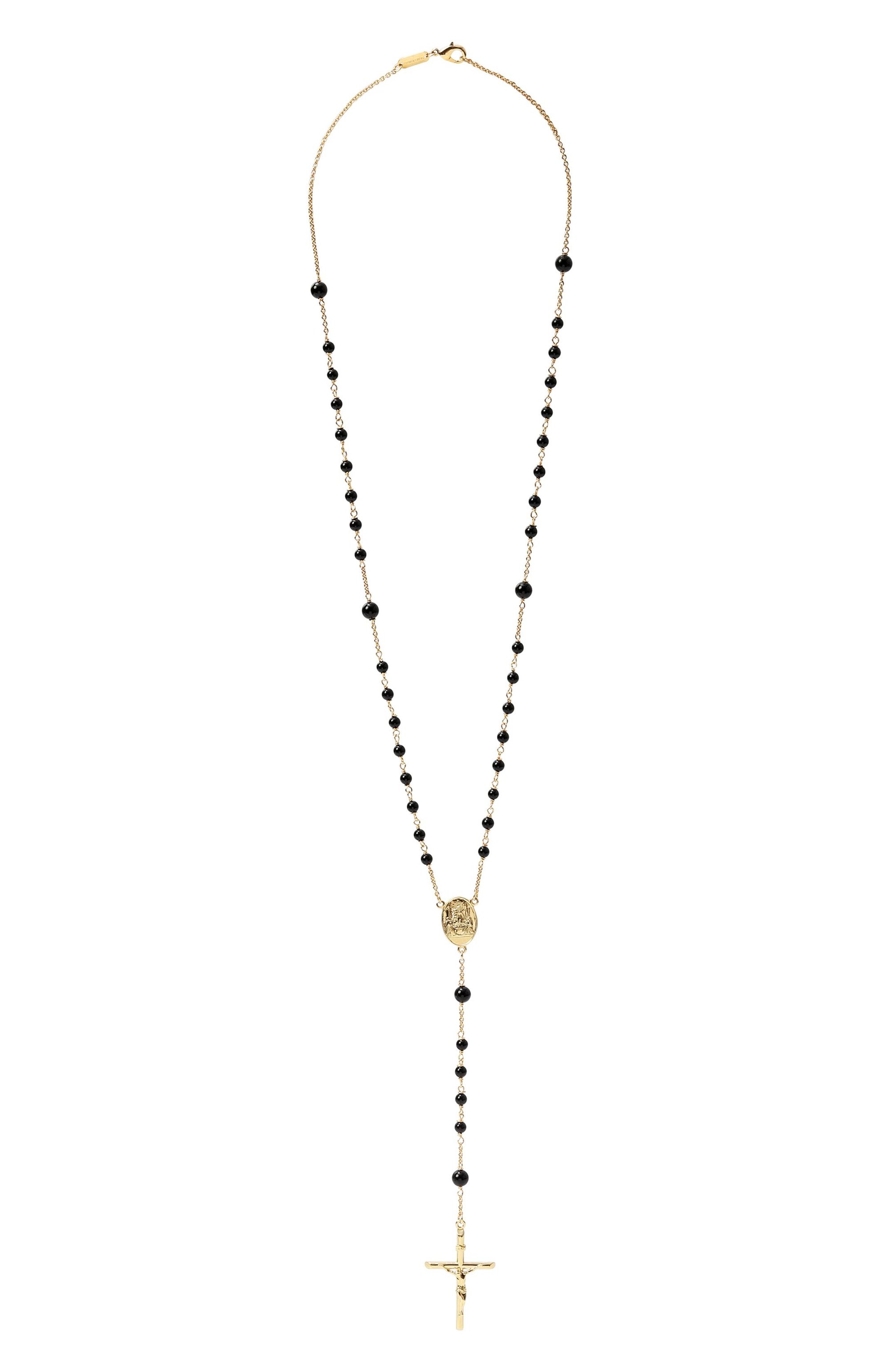 Колье DOLCE & GABBANA золотого цвета по цене 42100 руб., арт. WNP4C2/W1111, фото 1 Колье DOLCE & GABBANA, арт. WNP4C2/W1111, фото 1