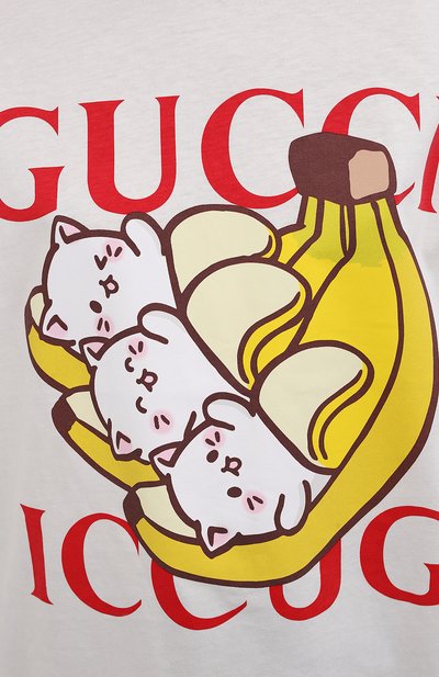 Хлопковая футболка GUCCI, арт. 615044/XJDGN, фото 5