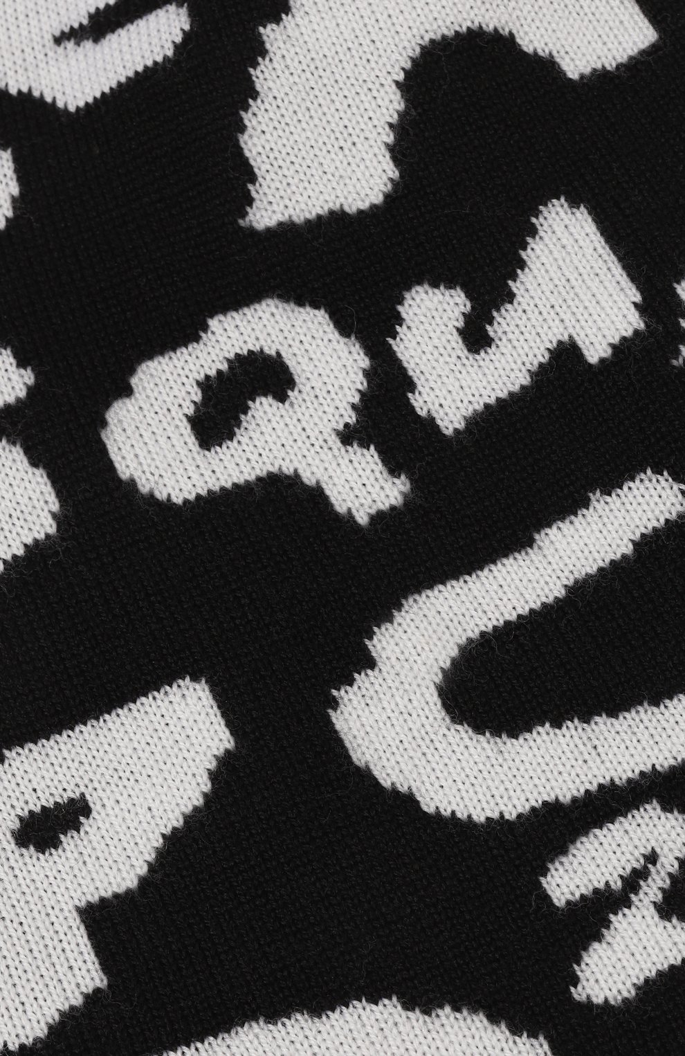 Шерстяная шапка DSQUARED2 черно-белого цвета по цене 29950 руб., арт. KNM0145, фото 3 Шерстяная шапка DSQUARED2, арт. KNM0145, фото 3