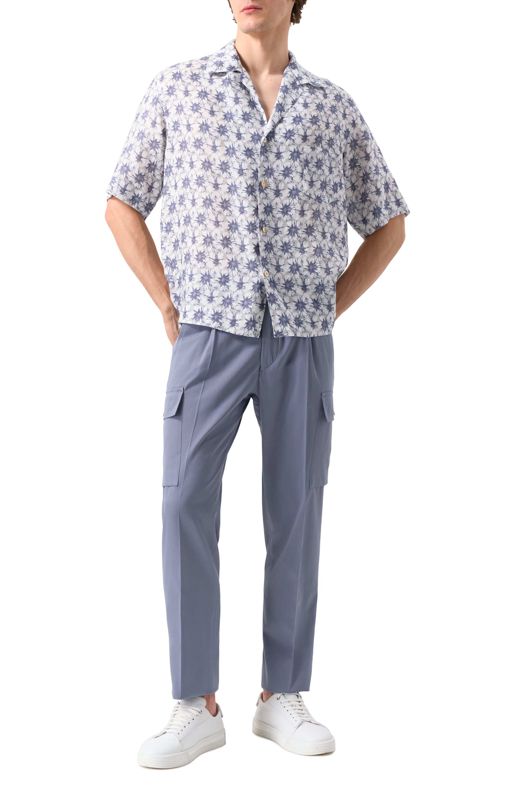 Льняная рубашка KITON, арт. UMC028H0924707, фото 2