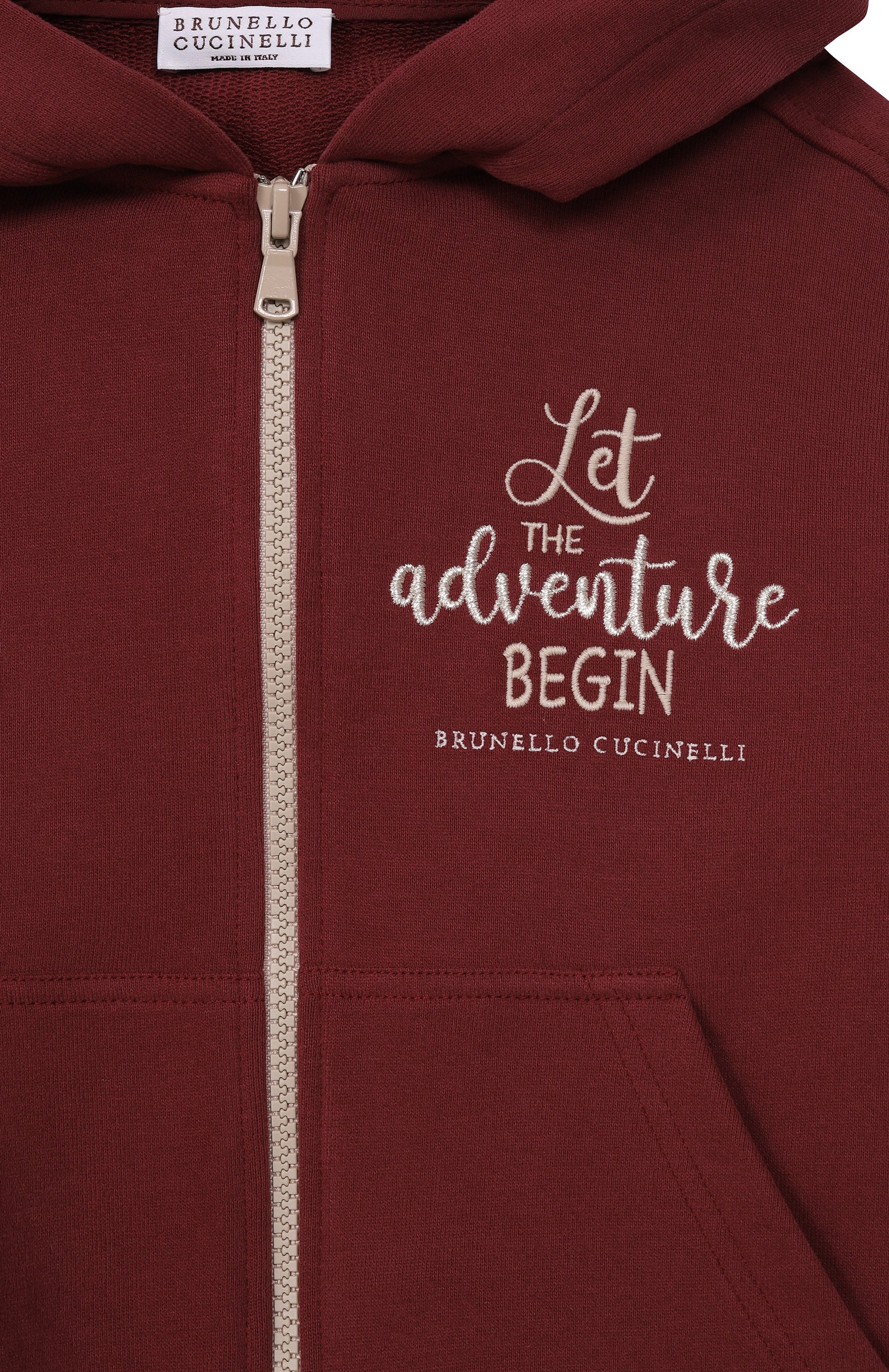 Хлопковая толстовка BRUNELLO CUCINELLI, арт. BN05NE878A, фото 3