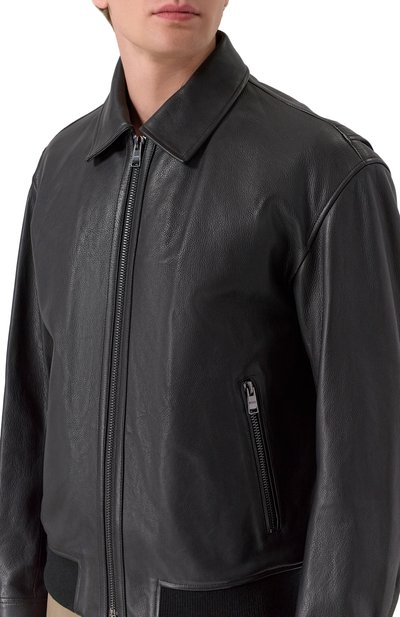 Кожаный бомбер BOSS, арт. 50532807, фото 5