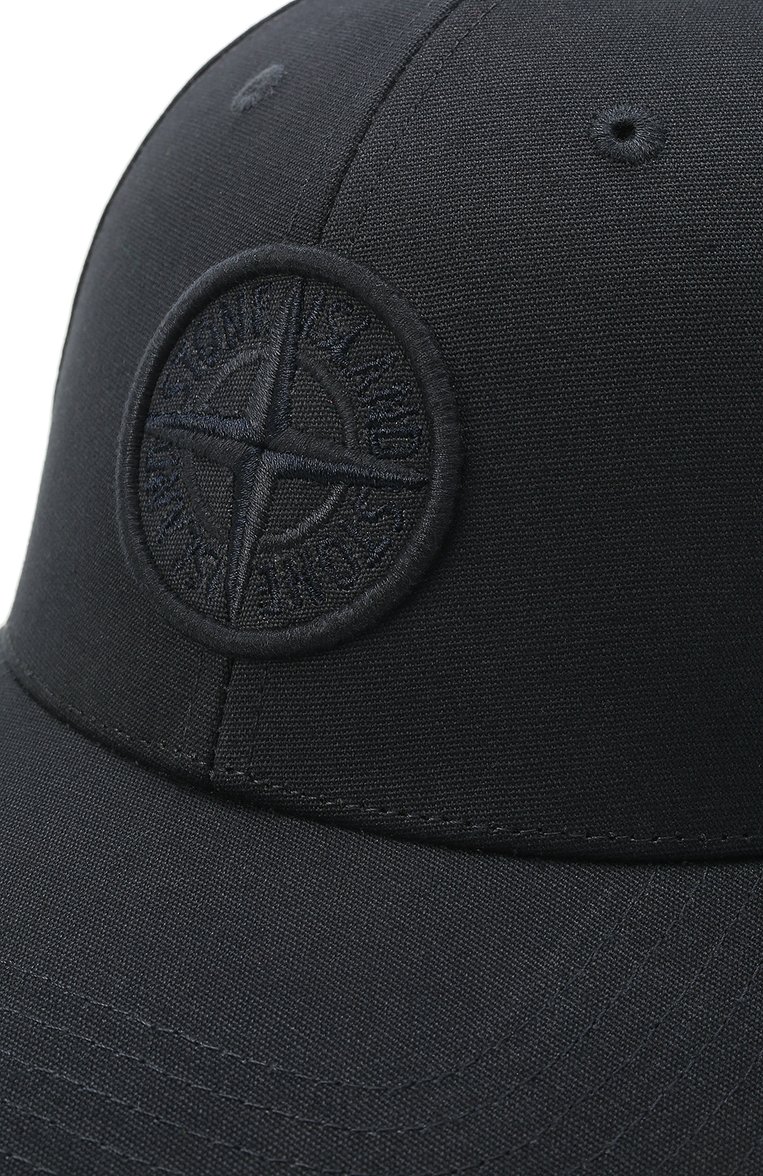 Мужская хлопковая бейсболка STONE ISLAND темно-синего цвета, арт. 761599661 | Фото 4 (Материал: Текстиль, Хлопок; Нос: Не проставлено)