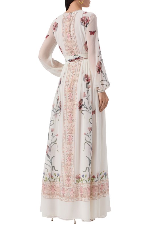 Шелковое платье Giambattista Valli 25SSSVCA5077/A8PRI Белый  25SSSVCA5077/A8PRI Фото 4