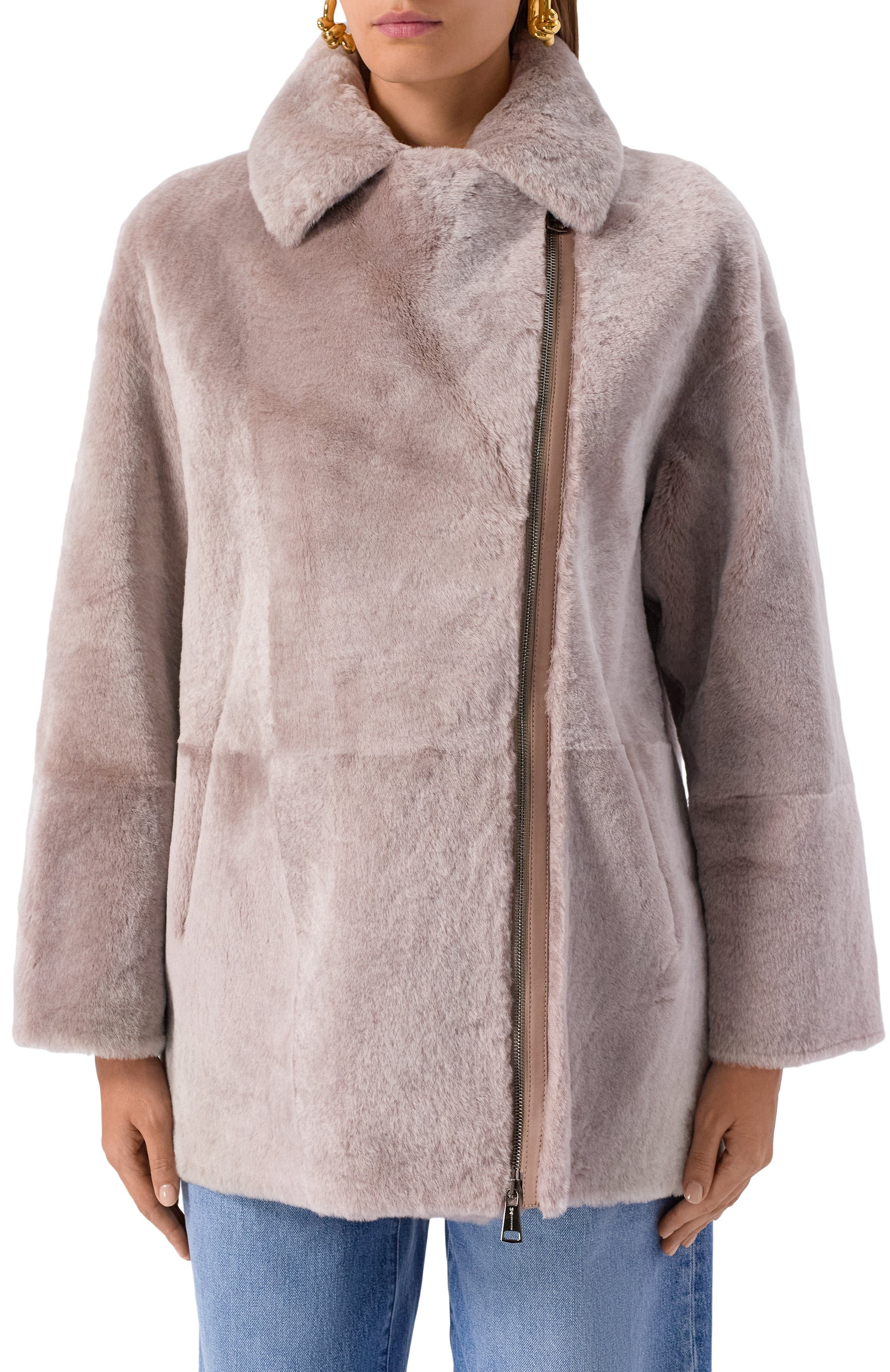 Дубленка из овчины MANZONI24, арт. 25M1418-S21, фото 6