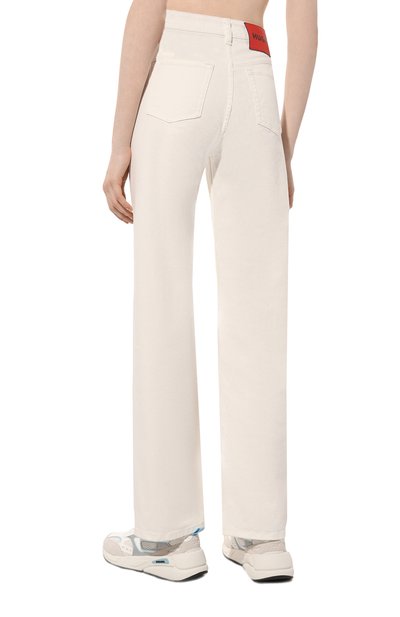 Джинсы HUGO белого цвета по цене 13100 руб., арт. 50490516, фото 4 Джинсы HUGO, арт. 50490516, фото 4