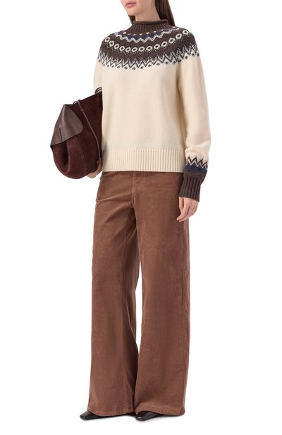 Вельветовые брюки ZADIG AND VOLTAIRE коричневого цвета по цене 46500 руб., арт. WWPA01872, фото 2 Вельветовые брюки ZADIG AND VOLTAIRE, арт. WWPA01872, фото 2