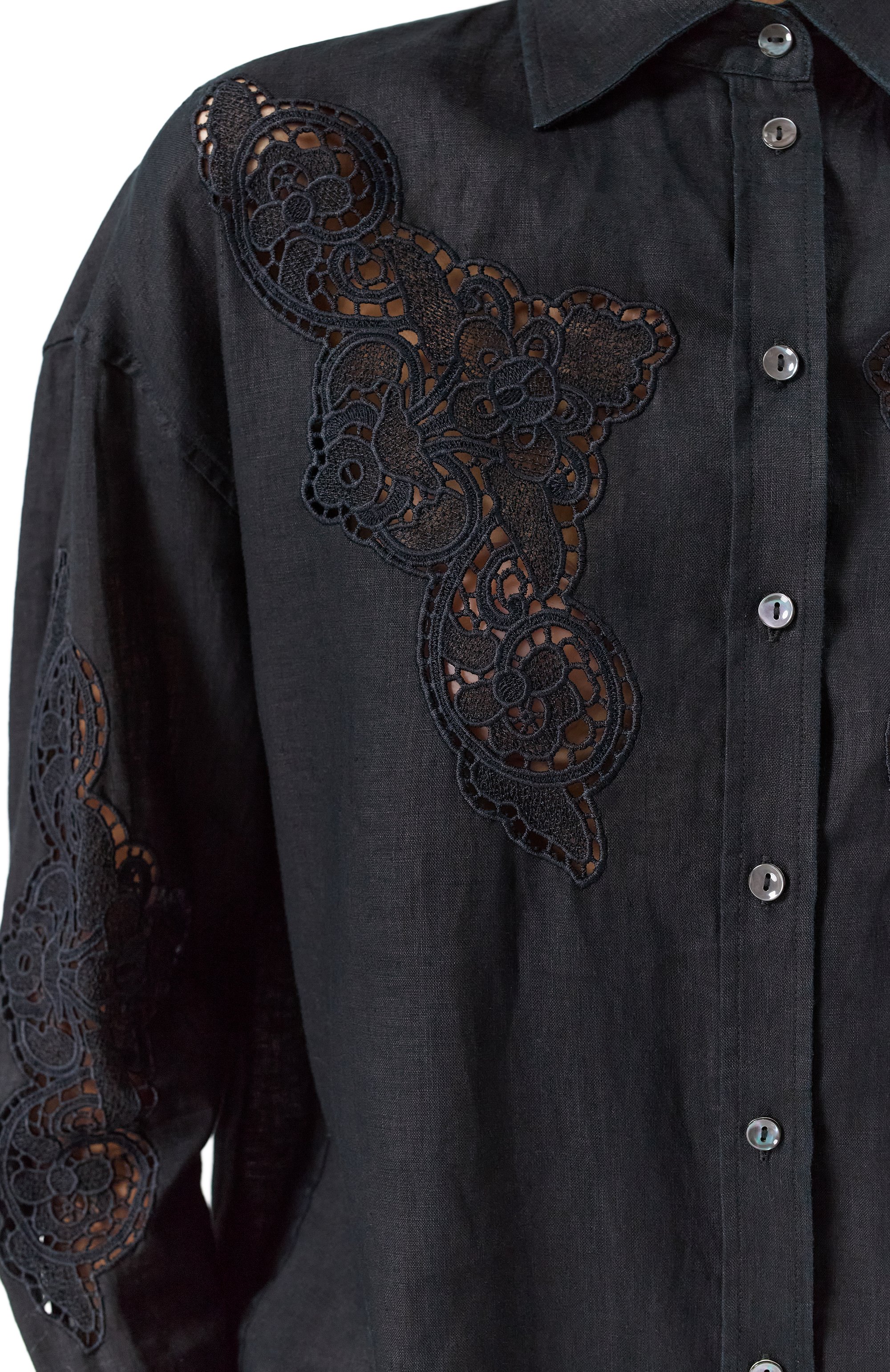 Льняная рубашка P.A.R.O.S.H., арт. D380626, фото 5