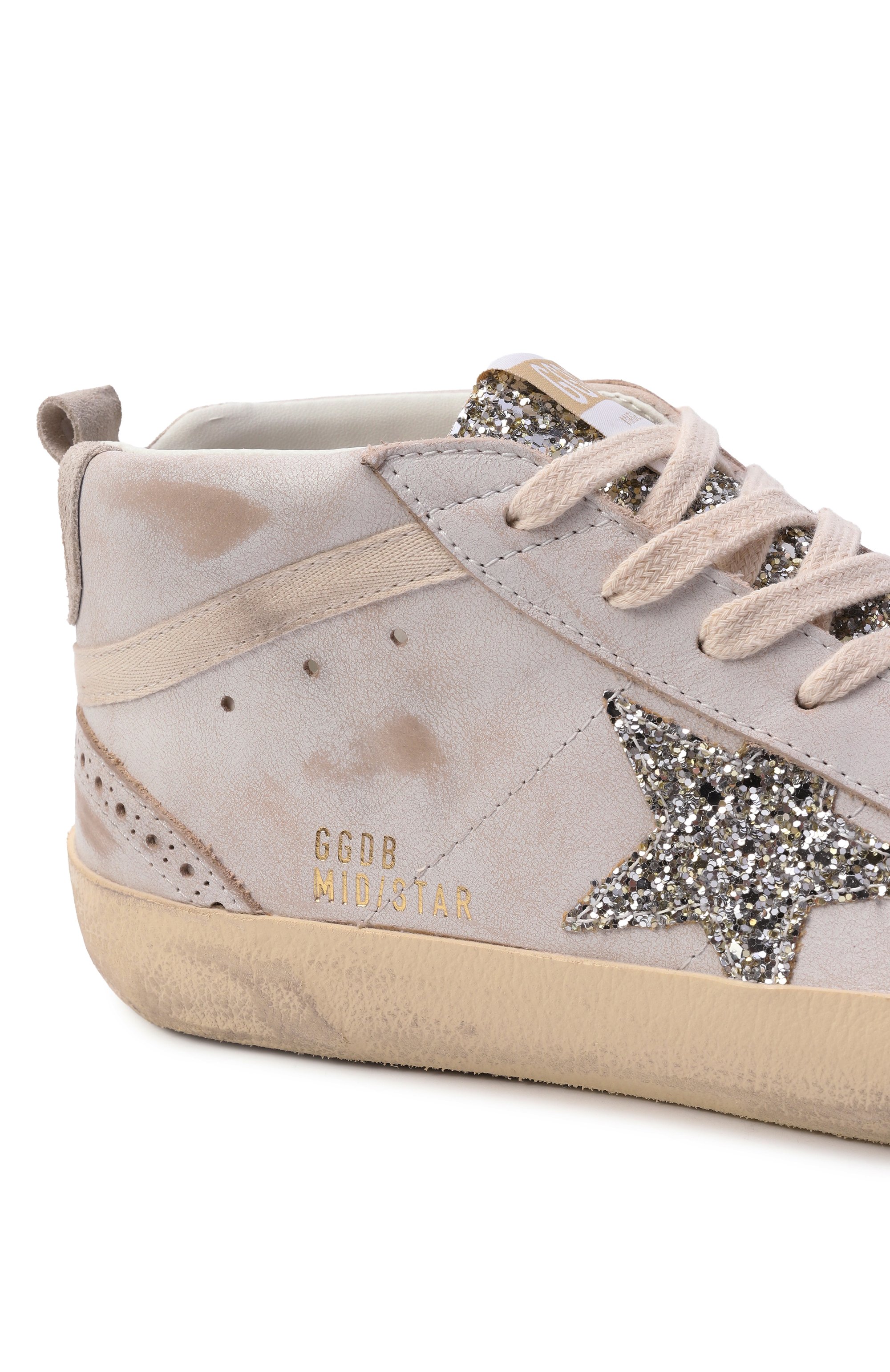Комбинированные кеды mid star GOLDEN GOOSE DELUXE BRAND, арт. GWF00122.F008098, фото 7