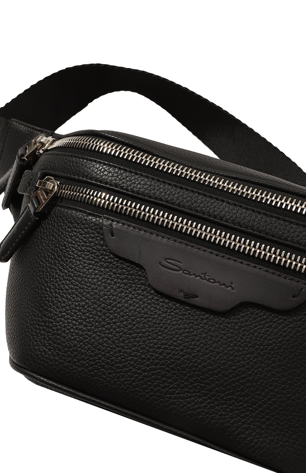 Кожаная поясная сумка SANTONI, арт. UIBBA2365EN-A2IBN01, фото 3