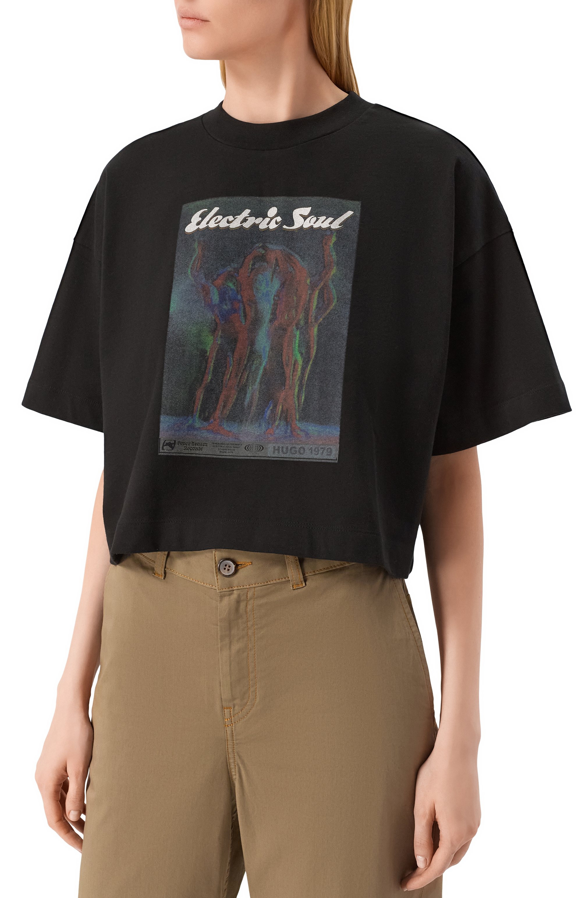 Хлопковая футболка HUGO, арт. 50540927, фото 3