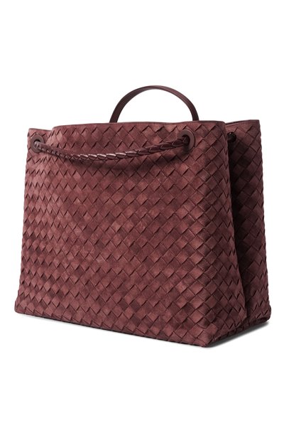 Сумка andiamo large BOTTEGA VENETA бордового цвета по цене 945000 руб., арт. 766019/V5ZZ1, фото 4 Сумка andiamo large BOTTEGA VENETA, арт. 766019/V5ZZ1, фото 4