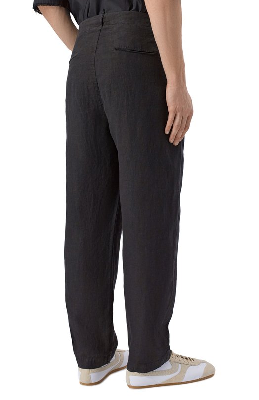 Льняные брюки Hannes Roether PA21PER.602 Чёрный  PA21PER.602 Фото 4