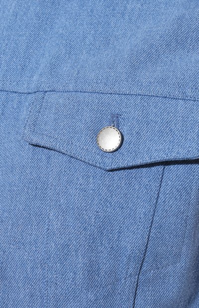 Джинсовый жилет KITON голубого цвета по цене 351500 руб., арт. UW1166V0851A/60-68, фото 5 Джинсовый жилет KITON, арт. UW1166V0851A/60-68, фото 5