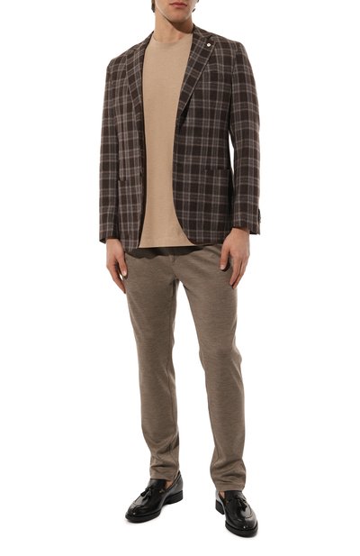 Пиджак из шелка и шерсти L.B.M. 1911 темно-коричневого цвета по цене 112500 руб., арт. 2652/32083, фото 2 Пиджак из шелка и шерсти L.B.M. 1911, арт. 2652/32083, фото 2