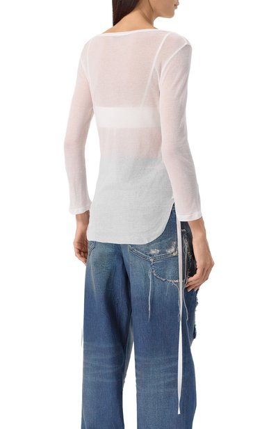 Хлопковый лонгслив ANN DEMEULEMEESTER, арт. B0012885/FA434, фото 4