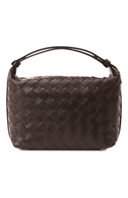 Женская сумка wallace mini BOTTEGA VENETA темно-коричневого цвета, арт. 754443/V3IV1 | Фото 1 (Размер: mini; Материал сплава: Проставлено; Драгоценные камни: Проставлено; Материал: Натуральная кожа)