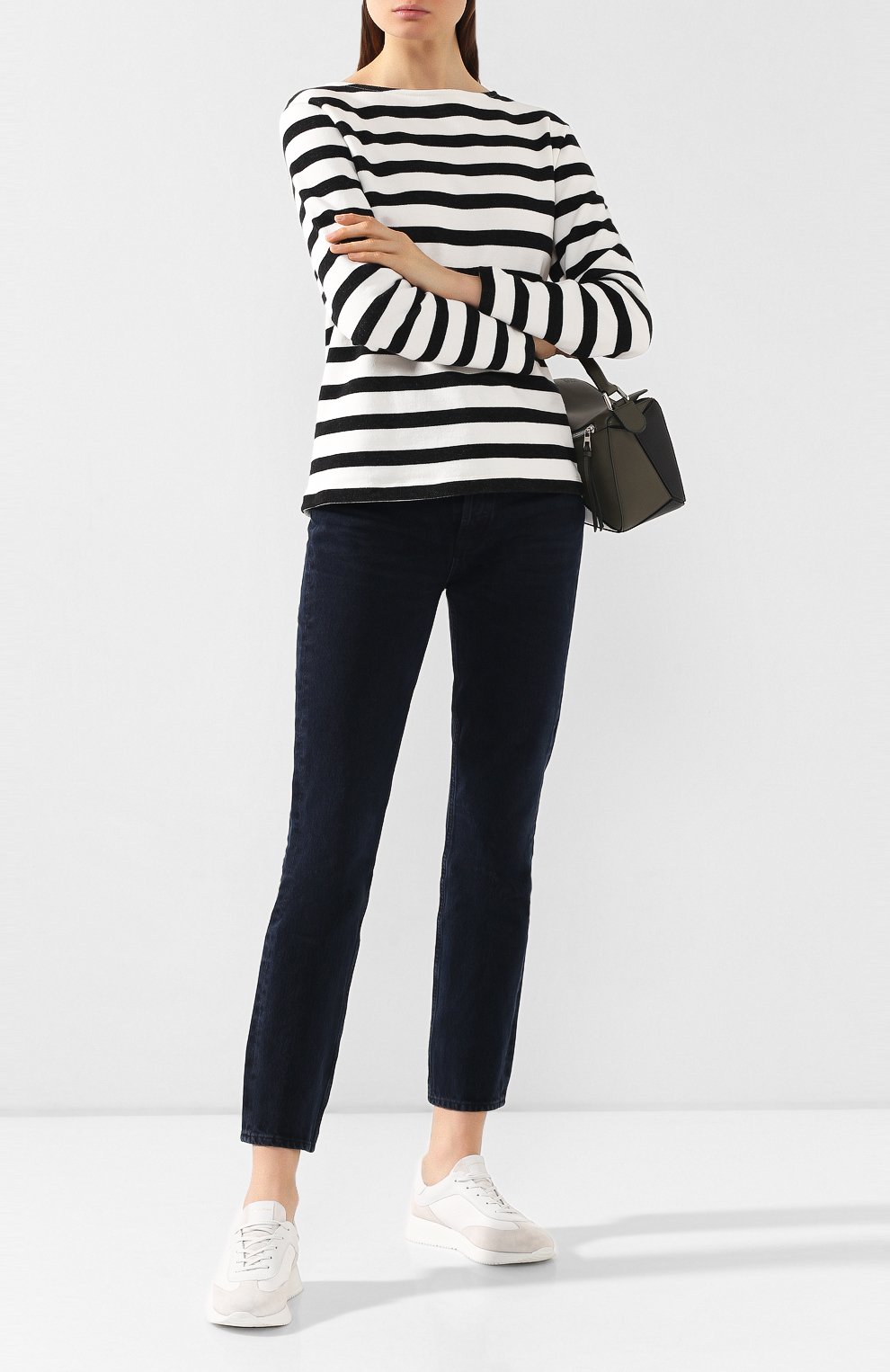 Кожаные кроссовки grand prix GIANVITO ROSSI, арт. S25071.W1WHT.SBFBIBB, фото 2