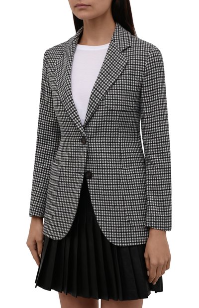 Шерстяной жакет EMPORIO ARMANI черно-белого цвета по цене 104500 руб., арт. BNG29T/B2121, фото 3 Шерстяной жакет EMPORIO ARMANI, арт. BNG29T/B2121, фото 3