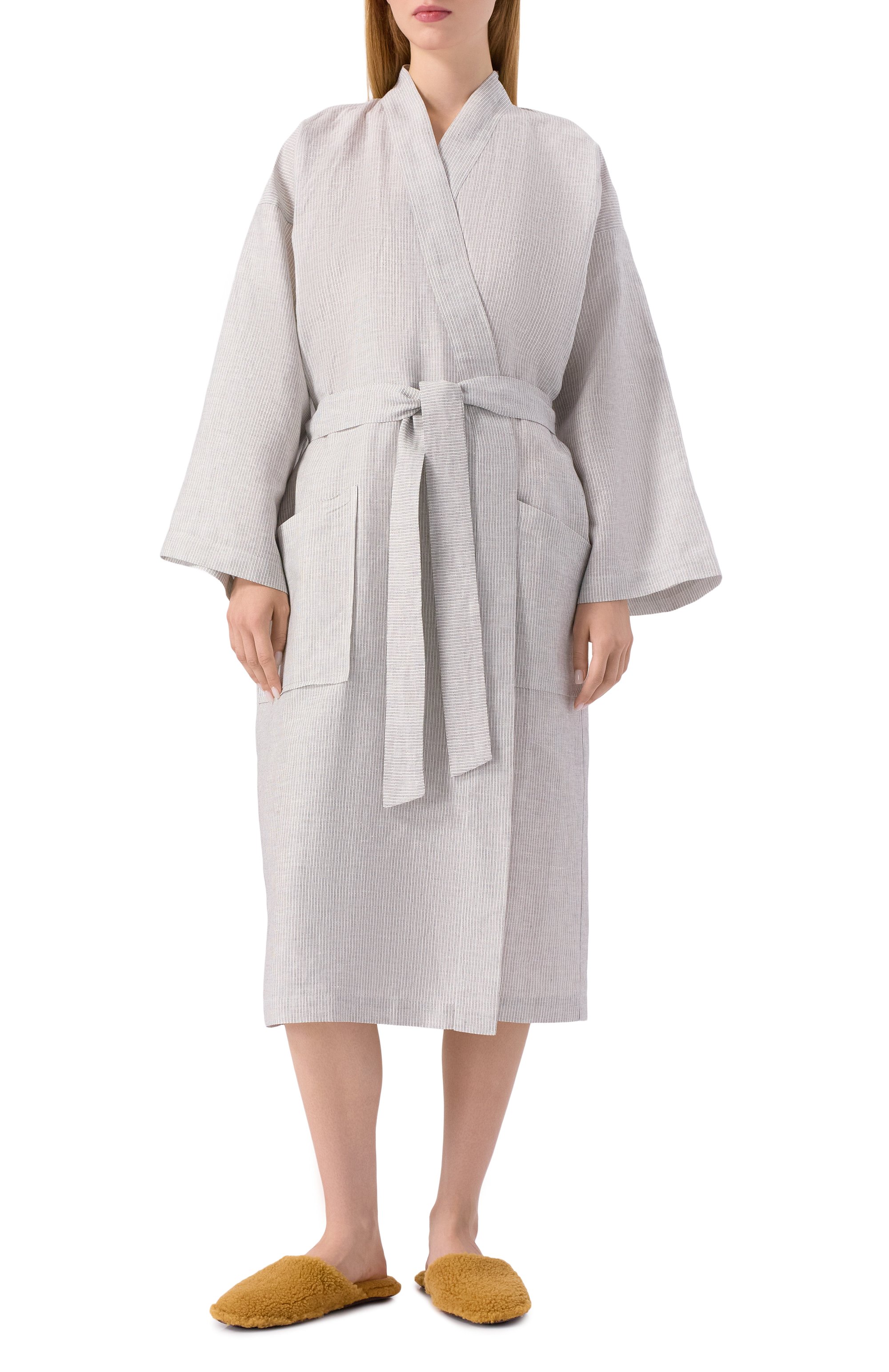 Халат изо льна и хлопка FRETTE, арт. FR6853 R0303 G02M, фото 2