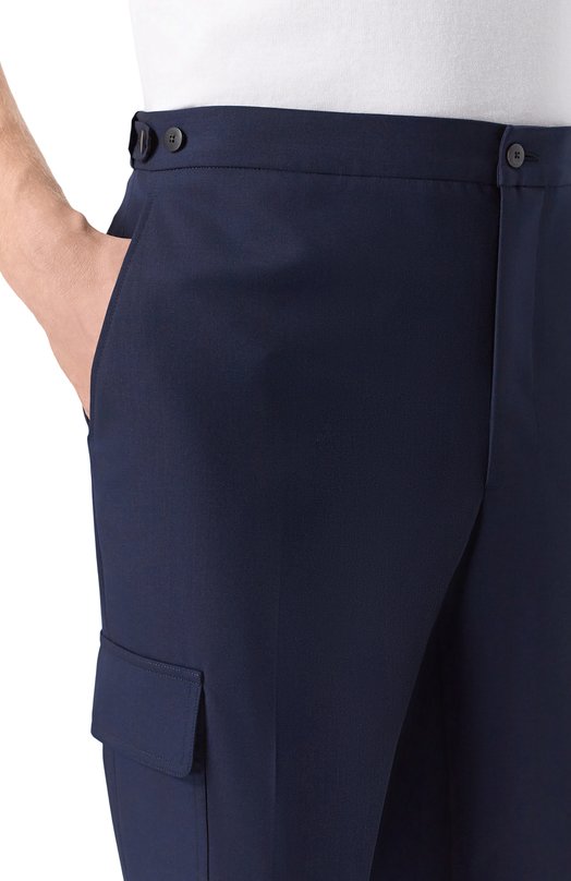 Шерстяные брюки-карго MVST M26.CSM.T412/940 Синий  M26.CSM.T412/940 Фото 5