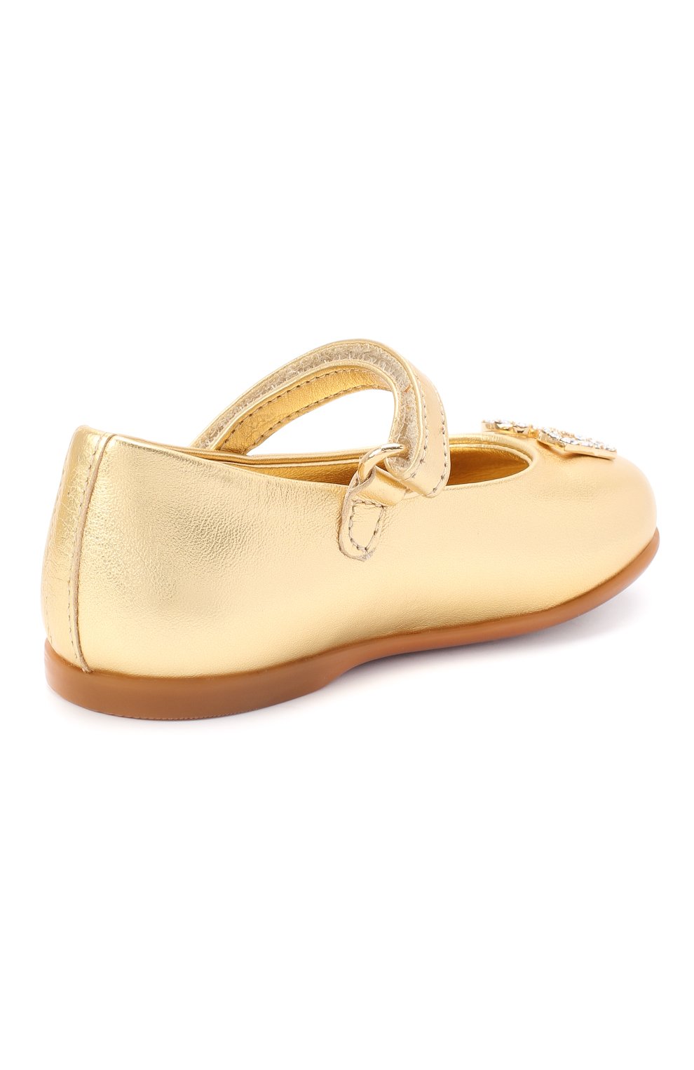 Кожаные балетки DOLCE & GABBANA, арт. D20057/A6C66, фото 3