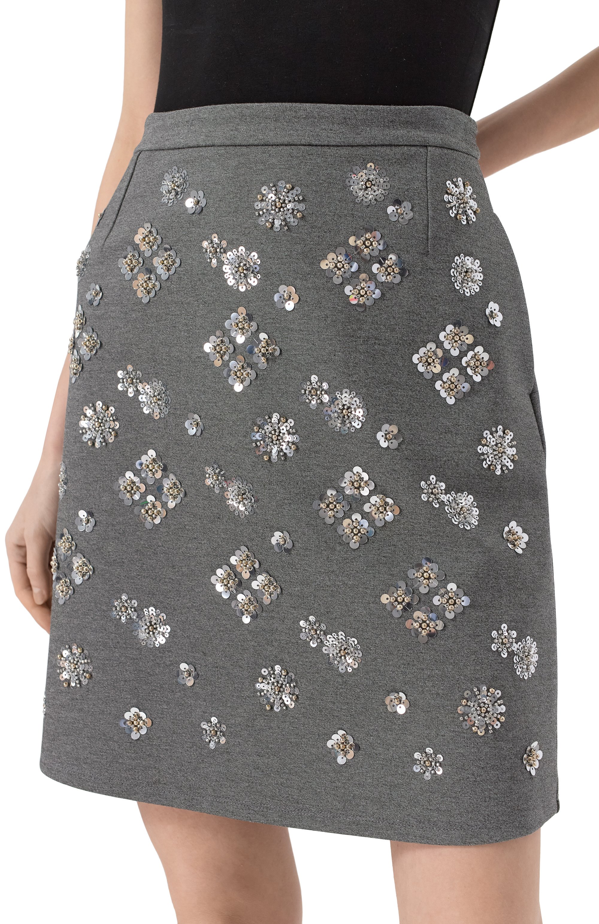 Юбка из вискозы с отделкой пайетками WEEKEND MAX MARA, арт. M0NZA, фото 5