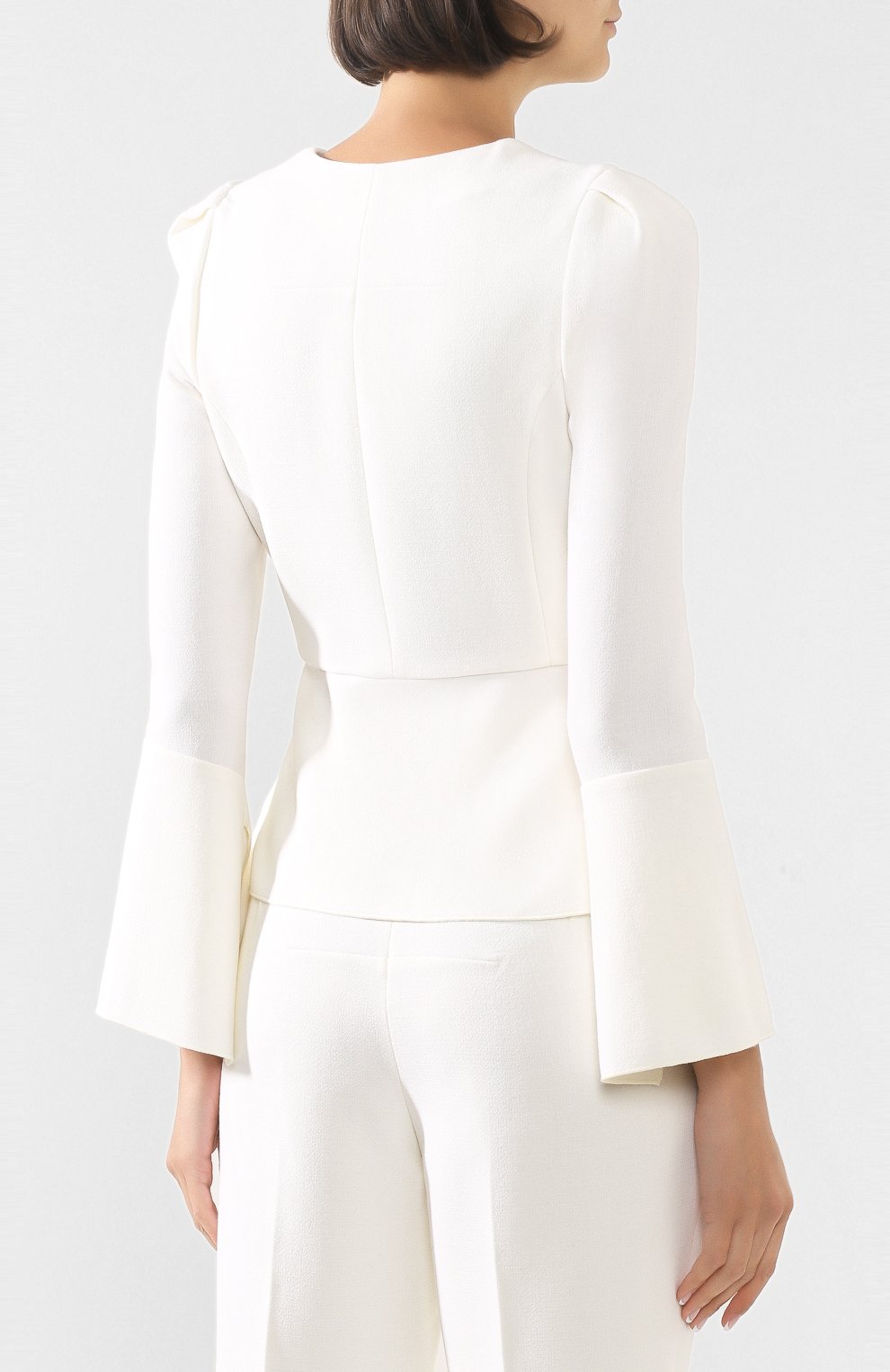 Шерстяной жакет ROLAND MOURET белого цвета по цене 132000 руб., арт. PS20/S0876/F4044, фото 4 Шерстяной жакет ROLAND MOURET, арт. PS20/S0876/F4044, фото 4