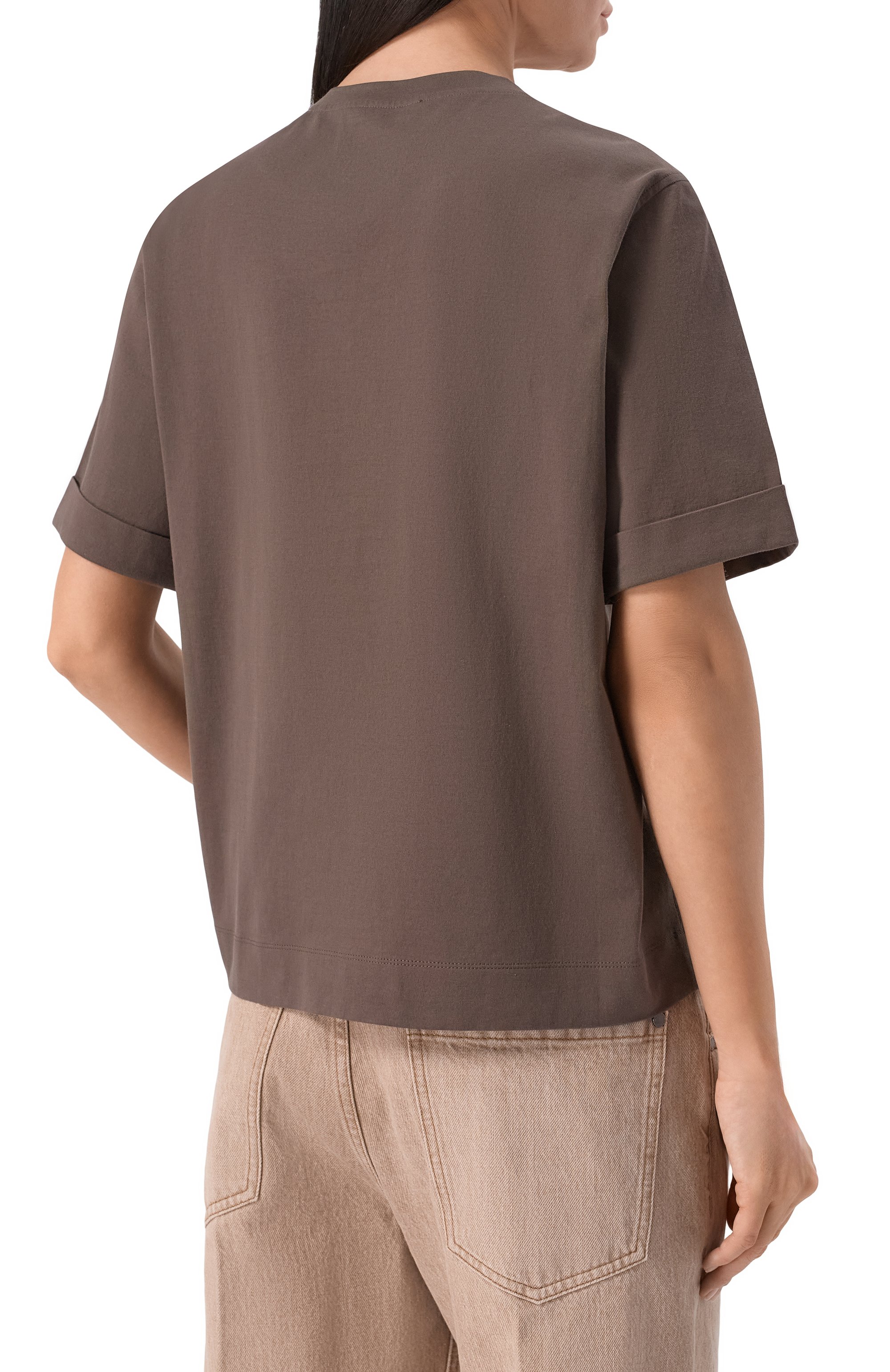 Хлопковая футболка BRUNELLO CUCINELLI, арт. M0T81BZ100, фото 4