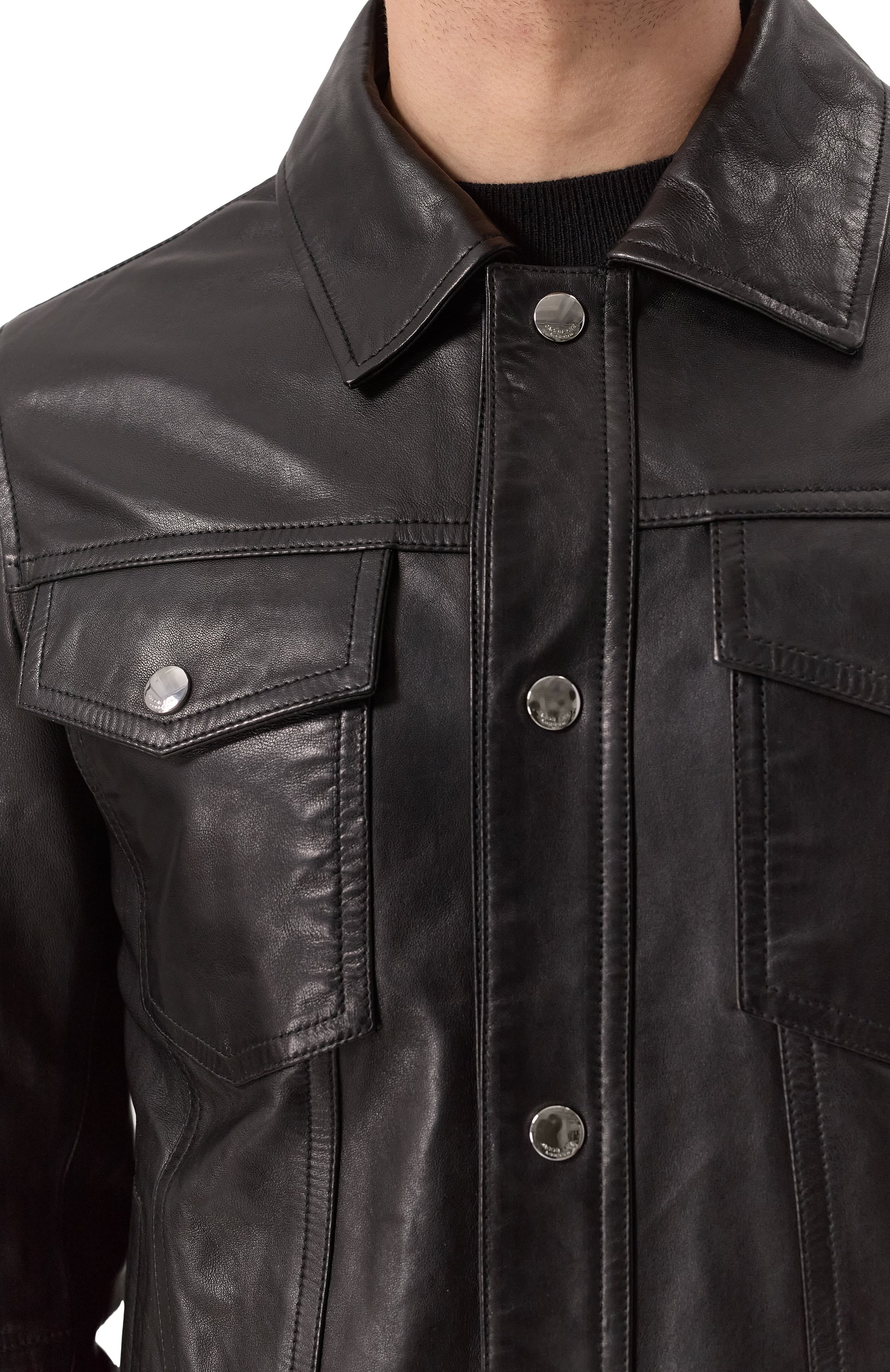 Кожаная куртка JACOB LEE, арт. MLJ010SS25B, фото 5