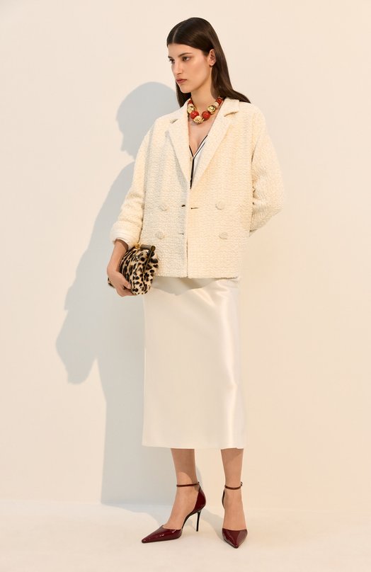 Атласная юбка MVST M26.2PW.S015/F096 D0UBLE SATIN Белый  M26.2PW.S015/F096 D0UBLE SATIN Фото 6