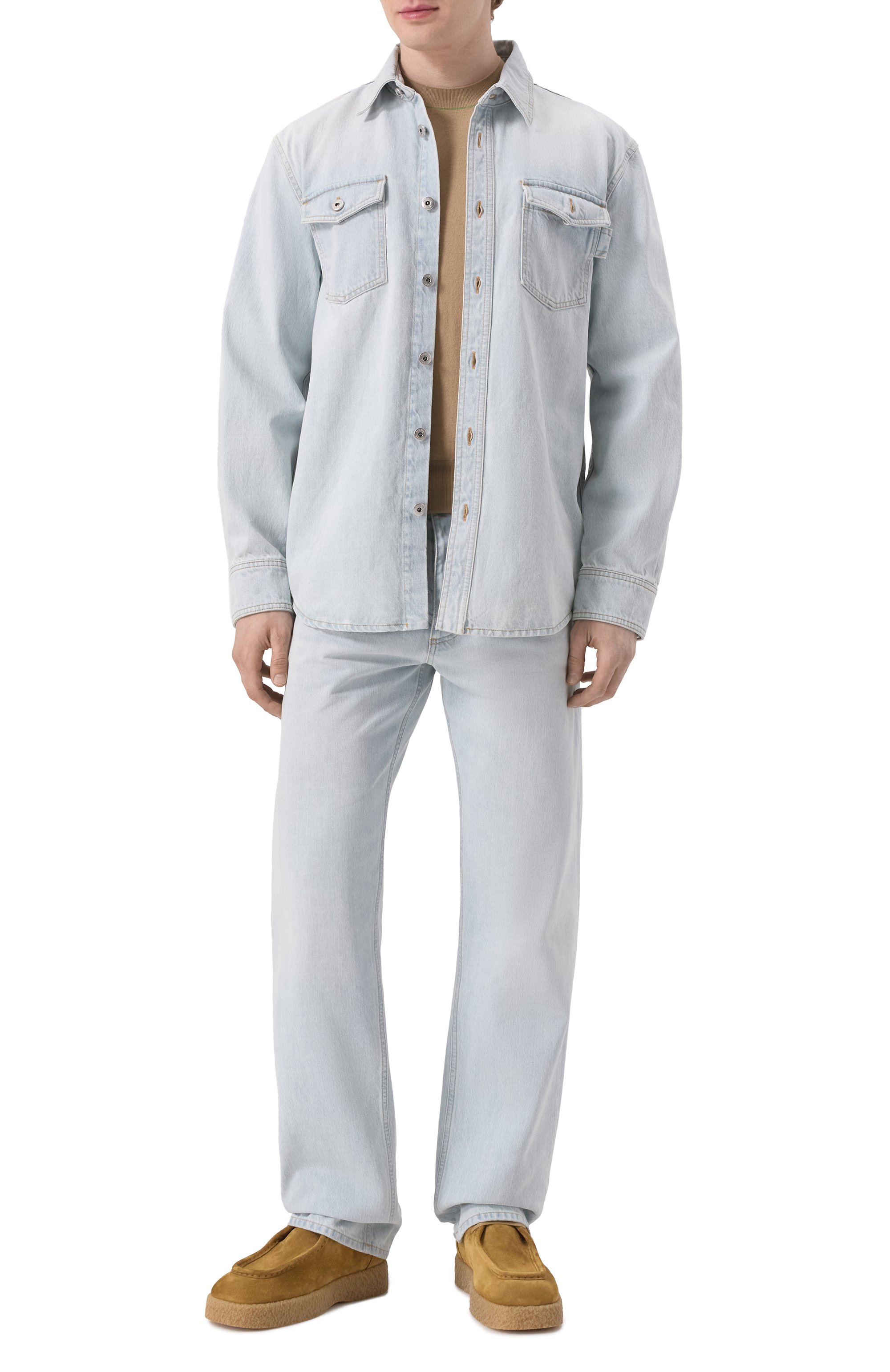 Замшевые ботинки torino BOTTEGA VENETA светло-коричневого цвета по цене 122000 руб., арт. 806448/V4QN0, фото 2 Замшевые ботинки torino BOTTEGA VENETA, арт. 806448/V4QN0, фото 2