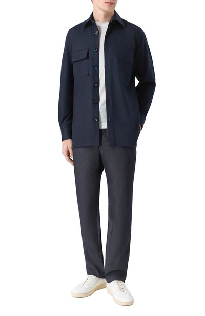 Шерстяная рубашка KITON, арт. UMC016K0124G05, фото 2