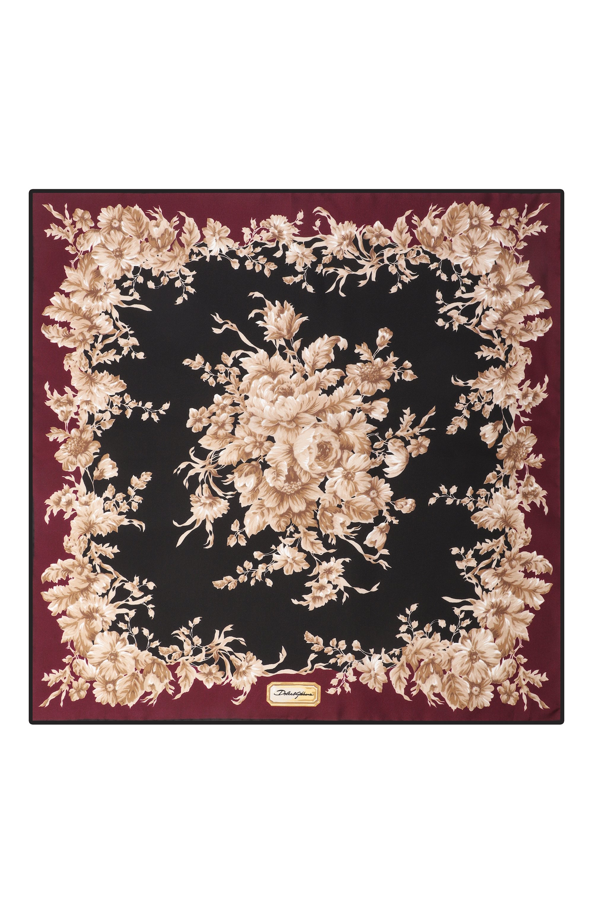 Шелковый платок DOLCE & GABBANA, арт. FN093R/GDC9D, фото 4