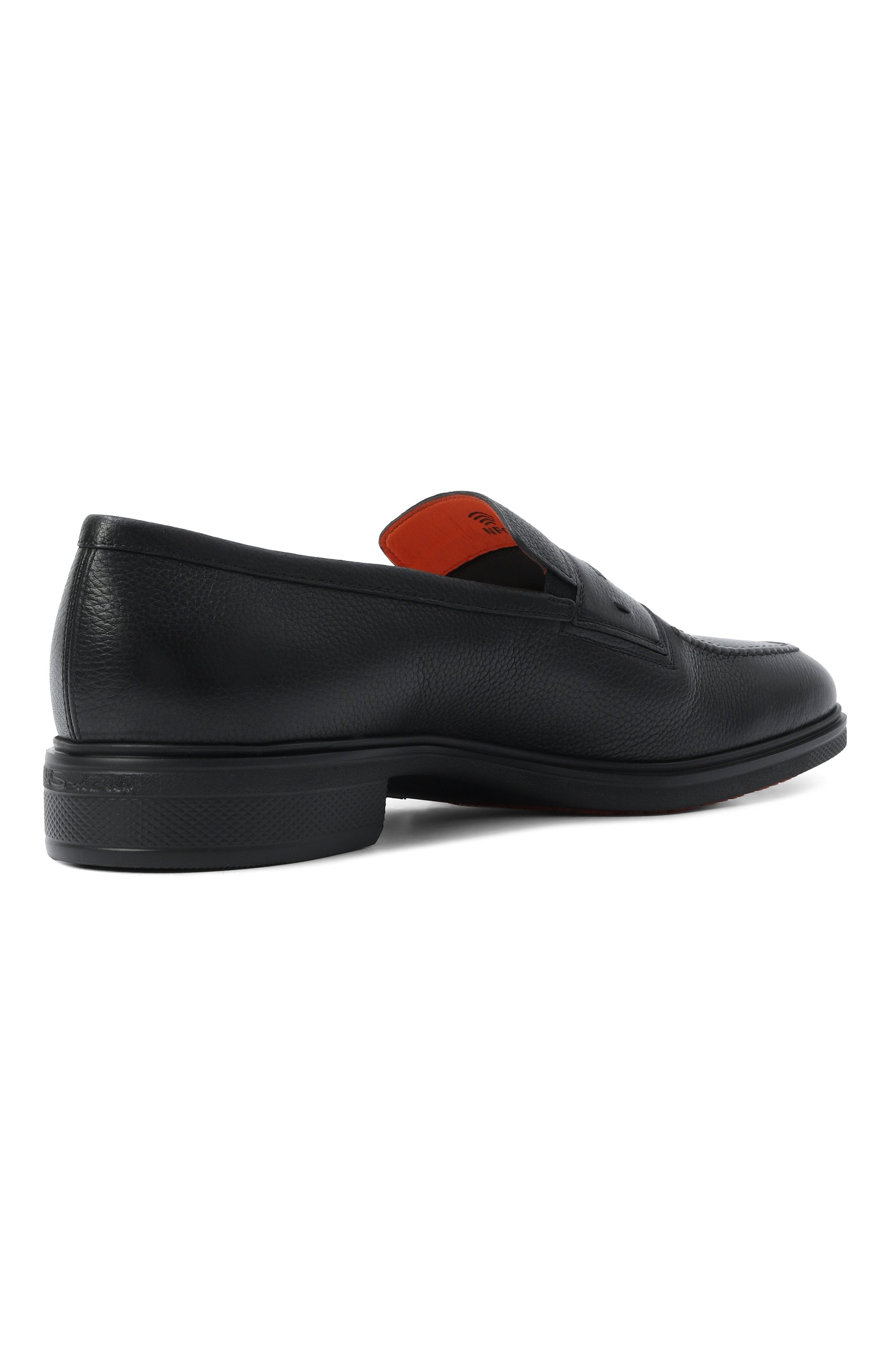 Кожаные пенни-лоферы easy SANTONI, арт. MGEG18964NEAXHAS, фото 4
