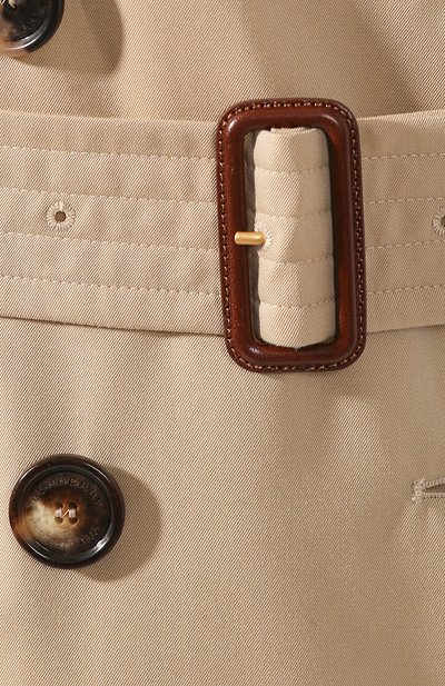 Хлопковый тренч kensington BURBERRY бежевого цвета по цене 249000 руб., арт. 4073373, фото 5 Хлопковый тренч kensington BURBERRY, арт. 4073373, фото 5