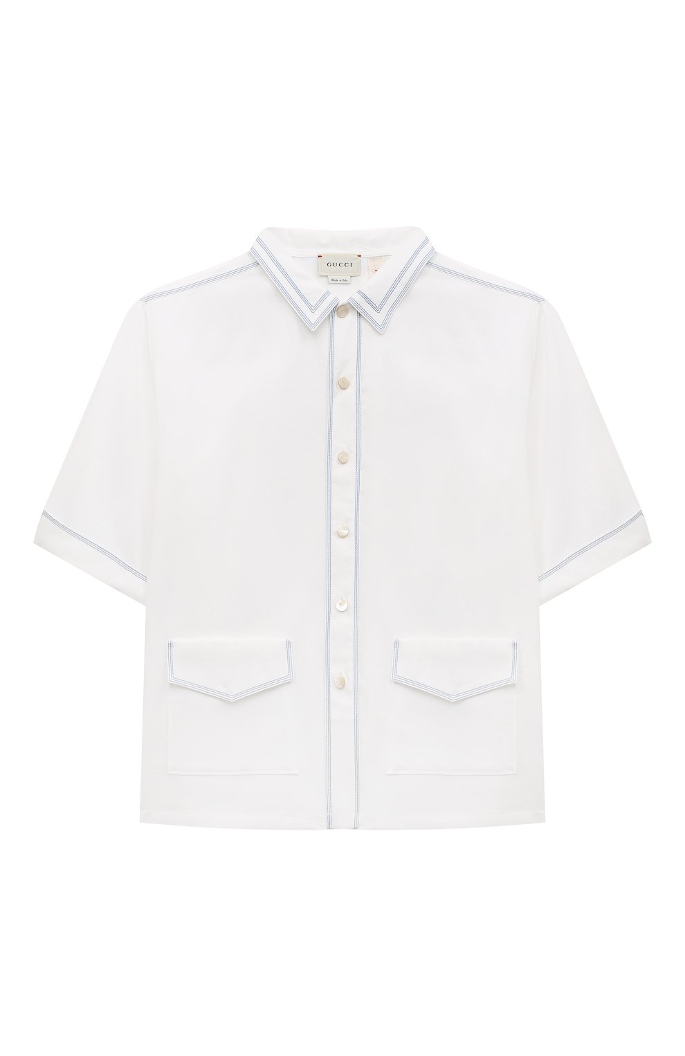 Хлопковая рубашка GUCCI, арт. 615956 XWAJF, фото 1