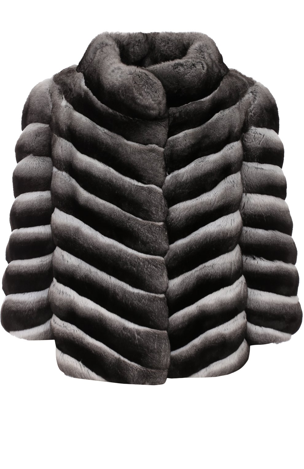 Шуба с укороченным рукавом из меха шиншиллы YVES SALOMON, арт. 6WYV47755CNCV, фото 1